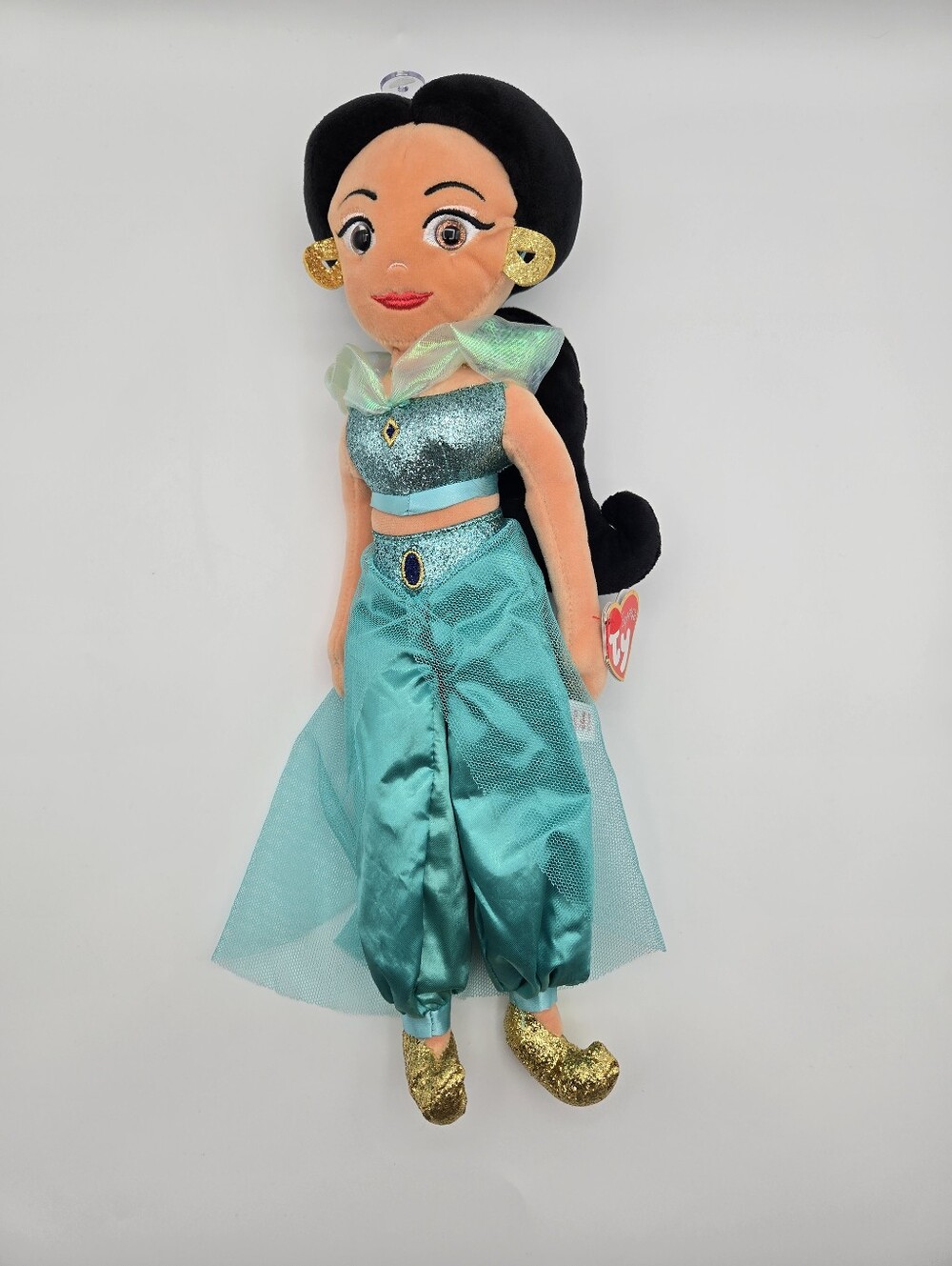 NEW TY Sparkle Disney Princess Jasmine Plush Stuffed Toy Doll